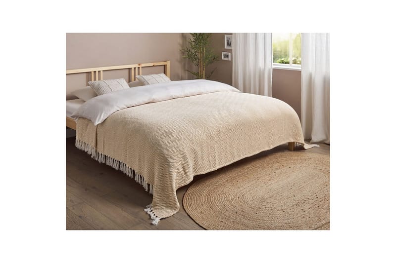 Sängöverkast Toutli Beige, 220x240 cm - Beige, 220x240 cm - Textil & mattor - Sängkläder - Överkast