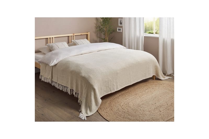 Sängöverkast Toutli Ljusbeige, 220x240 cm - Ljusbeige, 220x240 cm - Textil & mattor - Sängkläder - Överkast