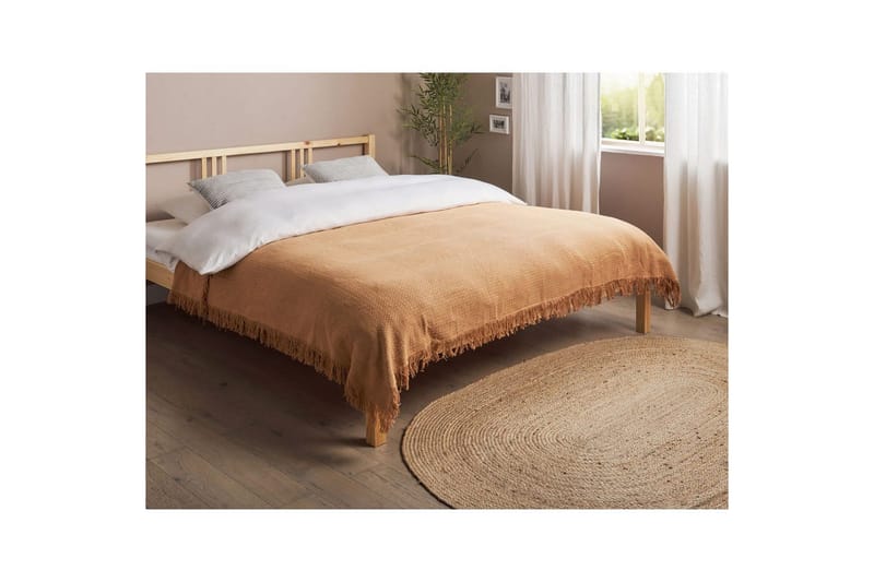 Sängöverkast Yerbent Brun, 150x200 cm - Brun, 150x200 cm - Textil & mattor - Sängkläder - Överkast