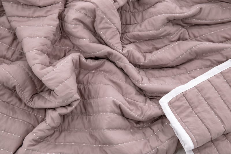 Överkast Sherwoola 260x260 cm - Ljusrosa - Sängkläder - Överkast - Överkast dubbelsäng