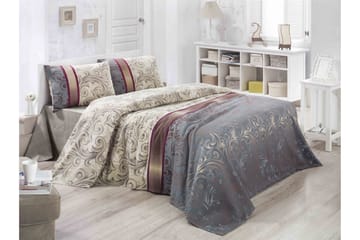 Överkast Victoria Enkelt 160x230 cm - Creme|Beige|Multi - Textil & mattor - Sängkläder