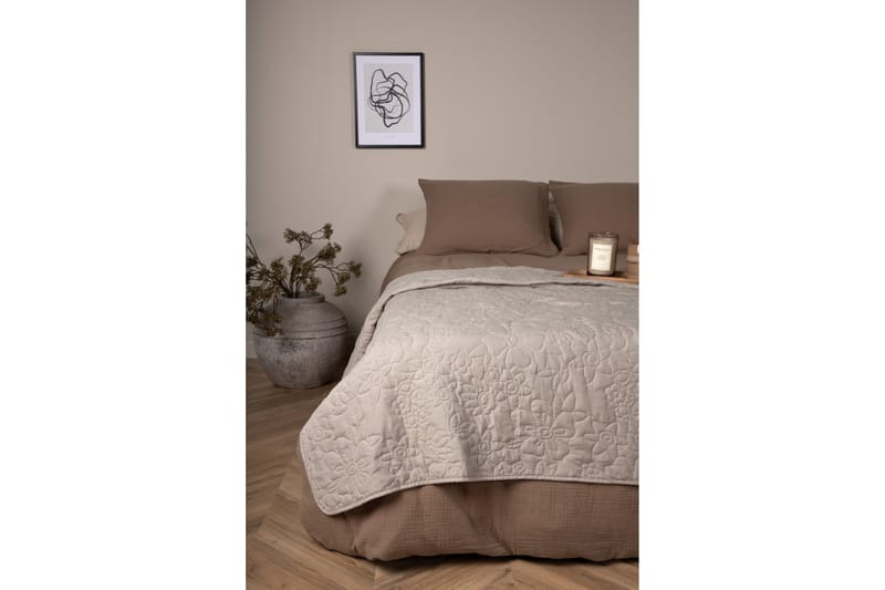 Överkast Wabash 260x260 cm - Beige - Sängkläder - Överkast - Överkast dubbelsäng