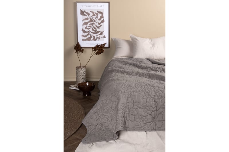 Överkast Wabash 260x260 cm - Ljusgrå - Sängkläder - Överkast - Överkast dubbelsäng