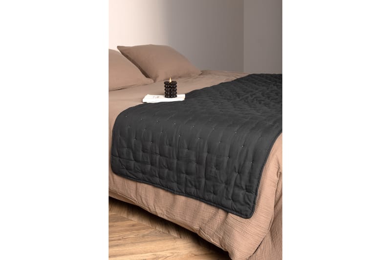 Överkast Weasela 80x260 cm - Antracit - Sängkläder - Överkast - Överkast dubbelsäng