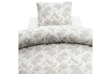 2-Dels Set Tilly 150x210/50x60 cm Vit/Grå - Borganäs - Textil & mattor - Sängkläder - Bäddset & påslakanset