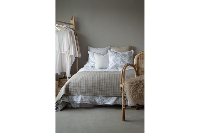 2-Dels Set Tilly 150x210/50x60 cm Vit/Grå - Borganäs - Textil & mattor - Sängkläder - Bäddset & påslakanset