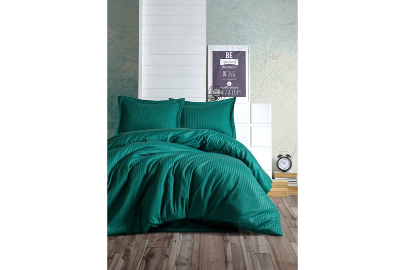 Bäddset Cotton Box Premium Satin - Petrolgrön - Bäddset & påslakanset - Sängkläder - Påslakanset enkelsäng