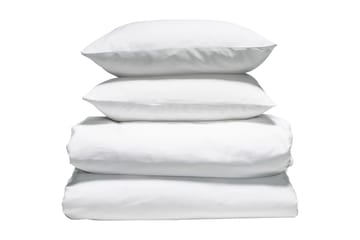 Bäddset Dubbelt Satiini 225x205 cm - Vit - Textil & mattor - Sängkläder - Bäddset & påslakanset