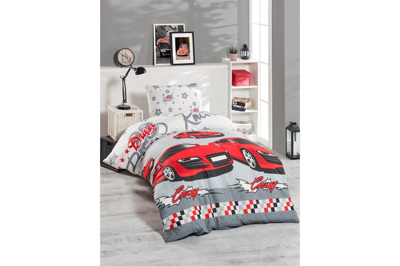 Bäddset EnLora Home Enkelt 2-dels - Vit|Röd|Svart|Grå - Påslakanset enkelsäng - Påslakanset dubbelsäng - Bäddset & påslakanset - Sängkläder