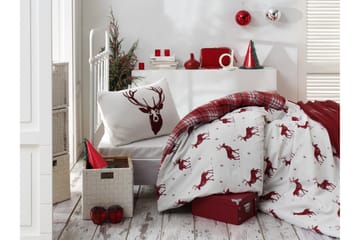 Bäddset Eponj Home Enkelt 3-dels - Röd|Vit - Textil & mattor - Sängkläder - Bäddset & påslakanset