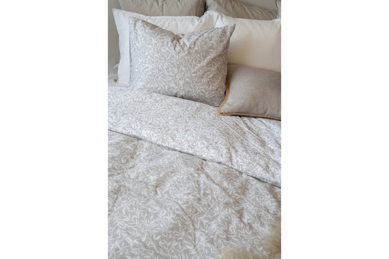 Bäddset Garden 2-Dels 150x210/50x60 cm Grå/Beige - Borganäs - Textil & mattor - Sängkläder - Bäddset & påslakanset