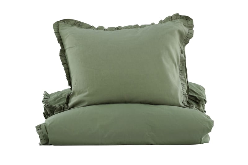 Bäddset Gibbos 2-Dels 150x200/50x60 cm Grön - Bäddset & påslakanset - Sängkläder - Påslakanset dubbelsäng