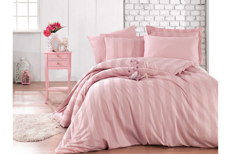 Bäddset Hobby Exclusive Satin - Blekrosa - Textil & mattor - Sängkläder - Bäddset & påslakanset