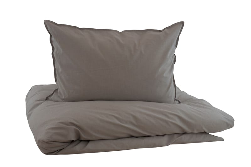 Bäddset Loft 150x210 cm Grå - Grå - Bäddset & påslakanset - Sängkläder - Påslakanset dubbelsäng