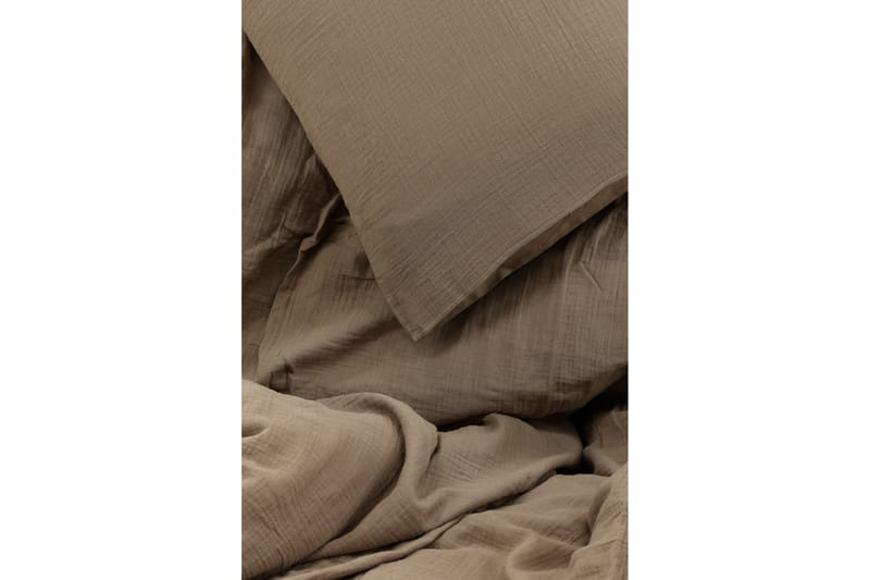 Bäddset Maruy 2-Dels 150x200/50x60 cm - Brun - Bäddset & påslakanset - Sängkläder - Påslakanset dubbelsäng
