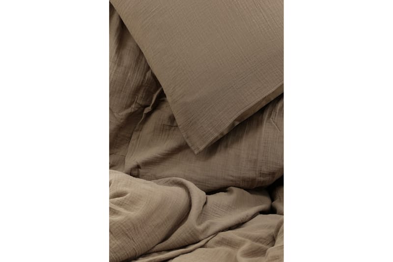Bäddset Maruy 2-Dels 220x240/50x60 cm - Brun - Bäddset & påslakanset - Sängkläder - Påslakanset dubbelsäng