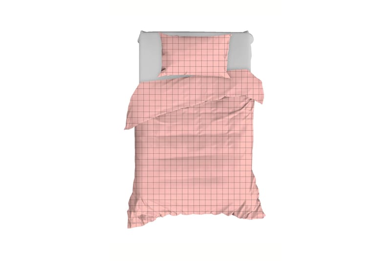 Bäddset Nienstadt 2-Dels 150x210/50x60 cm - Rosa/Grå - Påslakanset dubbelsäng - Bäddset & påslakanset - Sängkläder