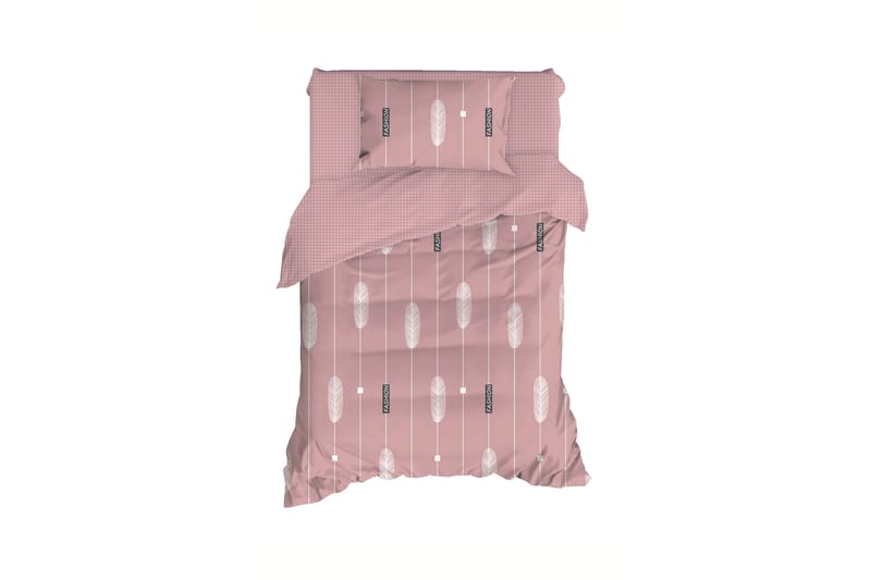 Bäddset Nienstadt 2-Dels 150x210/50x60 cm - Rosa/Vit - Bäddset & påslakanset - Sängkläder - Påslakanset dubbelsäng