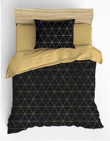 Branlor Bäddset 140x200 cm - Veta Guld Svart - Textil & mattor - Sängkläder - Bäddset & påslakanset - Påslakanset enkelsäng