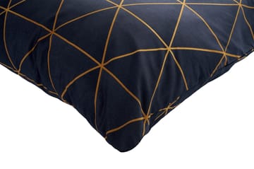 Branlor Bäddset 140x200 cm - Veta Guld Svart - Textil & mattor - Sängkläder - Bäddset & påslakanset