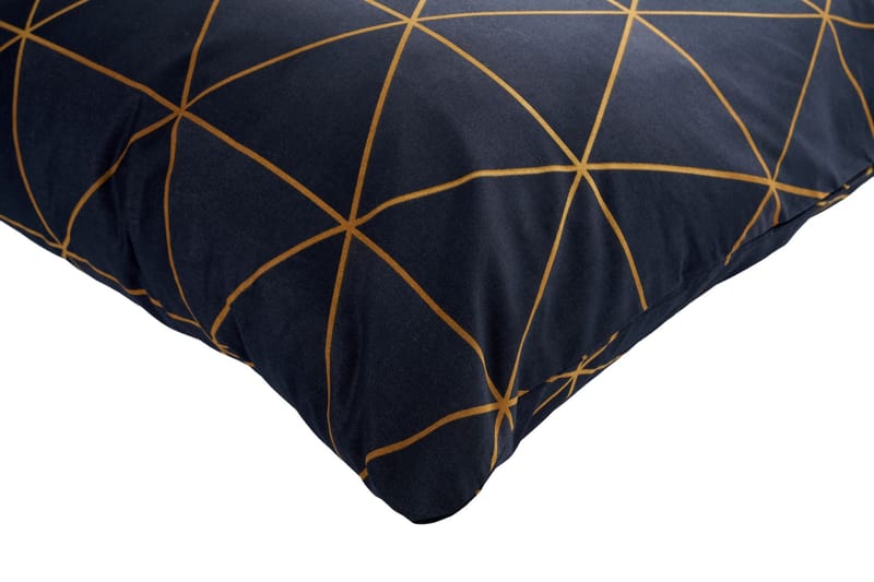 Branlor Bäddset 140x200 cm - Veta Guld Svart - Textil & mattor - Sängkläder - Bäddset & påslakanset - Påslakanset enkelsäng