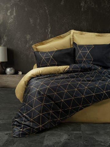 Branlor Bäddset 240x220 cm - Guld Och Svart - Textil & mattor - Sängkläder - Bäddset & påslakanset