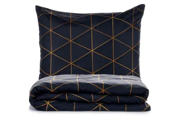 Branlor Bäddset 240x220 cm - Guld/Svart - Textil & mattor - Sängkläder - Bäddset & påslakanset - Påslakanset dubbelsäng