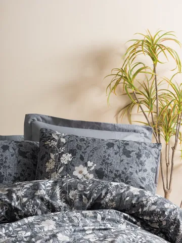 Bravenor Bäddset 140x200 cm - Antracit - Textil & mattor - Sängkläder - Bäddset & påslakanset - Påslakanset enkelsäng