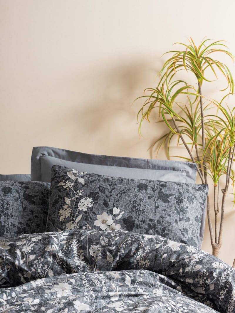 Bravenor Bäddset 140x200 cm - Antracit - Textil & mattor - Sängkläder - Bäddset & påslakanset - Påslakanset enkelsäng