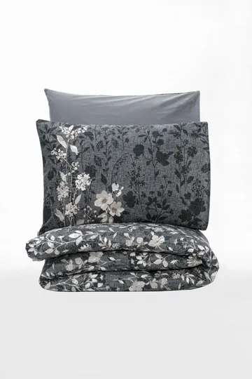 Bravenor Bäddset 140x200 cm - Antracit - Textil & mattor - Sängkläder - Bäddset & påslakanset - Påslakanset enkelsäng