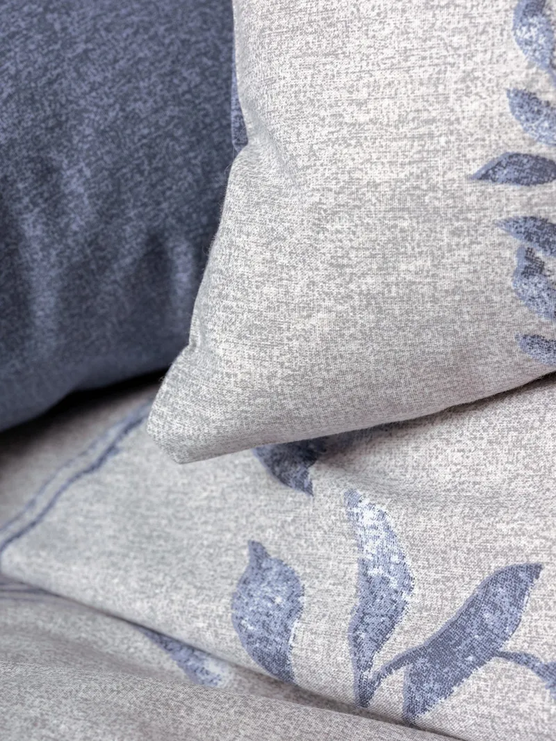 Corvanel Bäddset 240x220 cm - Mörkblå Ljusgrå - Textil & mattor - Sängkläder - Bäddset & påslakanset