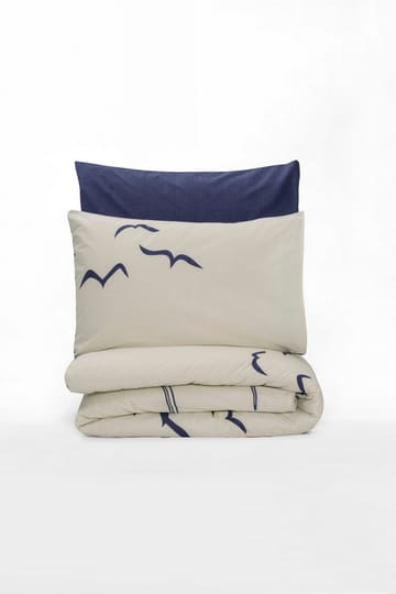 Kessan Bäddset 240x220 cm - Mörkblå Vit - Textil & mattor - Sängkläder - Bäddset & påslakanset