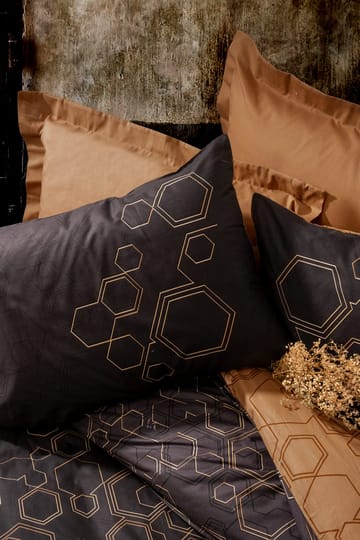 Marteby Bäddset 140x200 cm - Koppar Svart - Textil & mattor - Sängkläder - Bäddset & påslakanset - Påslakanset enkelsäng