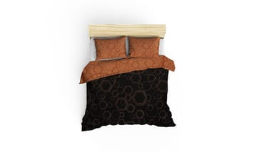 Marteby Bäddset 240x220 cm - Gryningskoppar Svart - Textil & mattor - Sängkläder - Bäddset & påslakanset