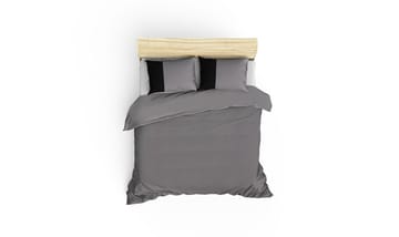 Nelam Bäddset 240x220 cm - Grå Svart - Textil & mattor - Sängkläder - Bäddset & påslakanset - Påslakanset dubbelsäng