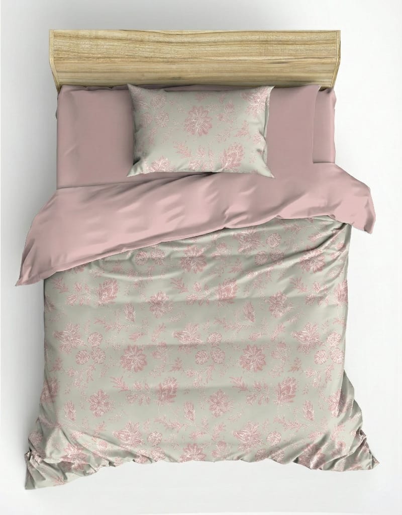 Osvian Bäddset 140x200 cm - Puder - Textil & mattor - Sängkläder - Bäddset & påslakanset - Påslakanset enkelsäng