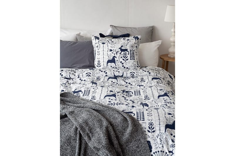 Påslakan 2-Dels Set Äppelbo Marinblå - Marinblå - Textil & mattor - Sängkläder - Bäddset & påslakanset