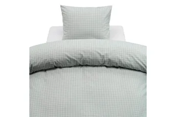 Påslakan 2-Dels Set Birger Flanell Grön - Grön - Textil & mattor - Sängkläder - Täcke