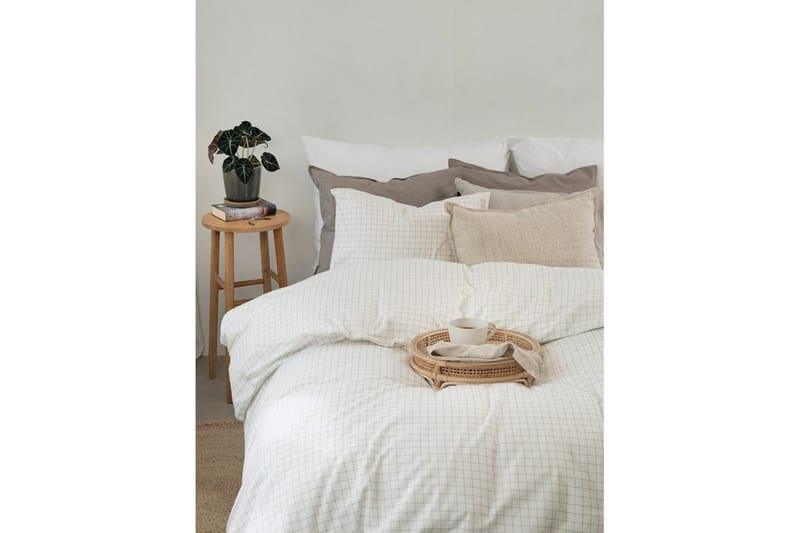 Påslakan 2-Dels Set Birger Flanell Offwhite - Offwhite - Textil & mattor - Sängkläder