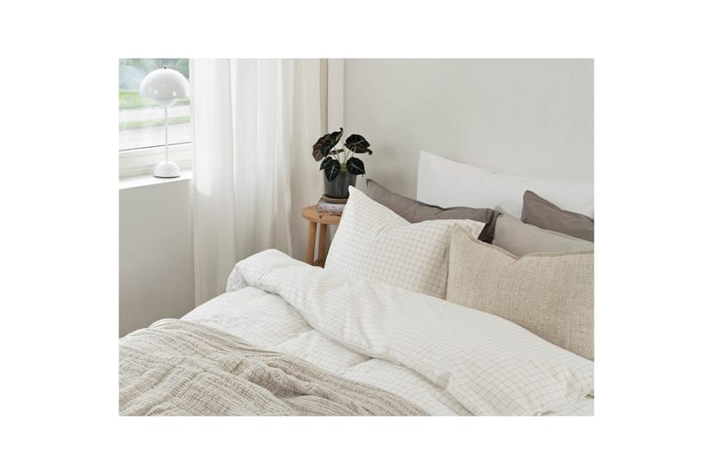 Påslakan 2-Dels Set Birger Flanell Offwhite - Offwhite - Textil & mattor - Sängkläder
