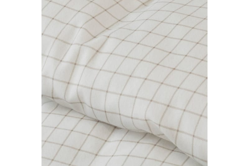 Påslakan 2-Dels Set Birger Flanell Offwhite - Offwhite - Textil & mattor - Sängkläder