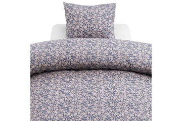 Påslakan 2-Dels Set Blomstertid Marinblå - Marinblå - Textil & mattor - Sängkläder - Bäddset & påslakanset