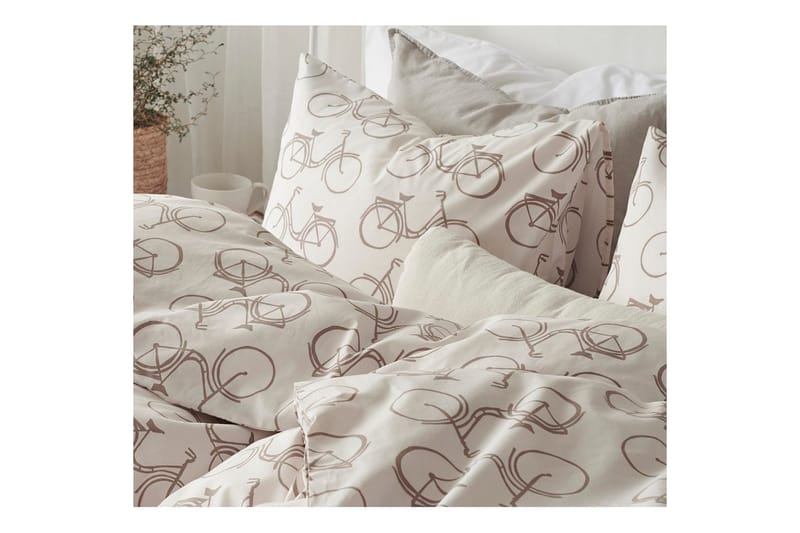 P�åslakan 2-Dels Set Cykel Beige - Beige - Textil & mattor - Sängkläder