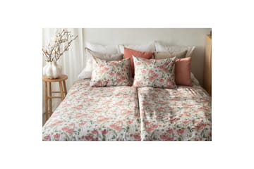 Påslakan 2-Dels Set Fleur Rosa - Rosa - Textil & mattor - Sängkläder - Bäddset & påslakanset