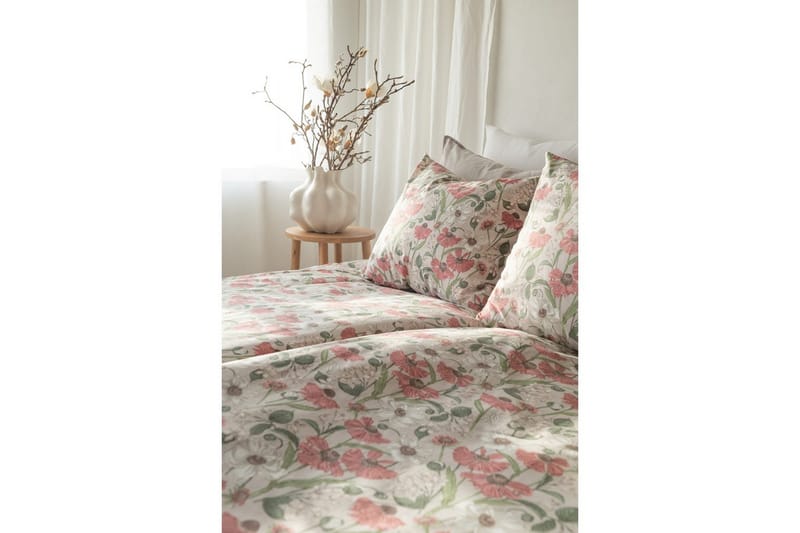 Påslakan 2-Dels Set Fleur Rosa - Rosa - Textil & mattor - Sängkläder - Bäddset & påslakanset