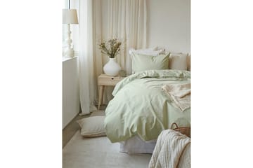 Påslakan 2-Dels Set Humble Grön - Grön - Textil & mattor - Sängkläder - Bäddset & påslakanset