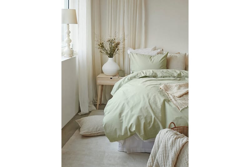 Påslakan 2-Dels Set Humble Grön - Grön - Textil & mattor - Sängkläder - Bäddset & påslakanset