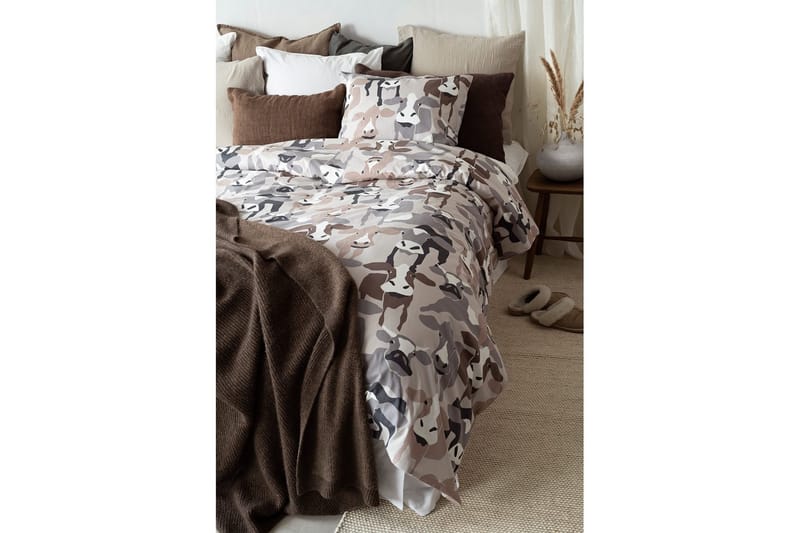 Påslakan 2-Dels Set Kossor Sand - Textil & mattor - Sängkläder - Bäddset & påslakanset
