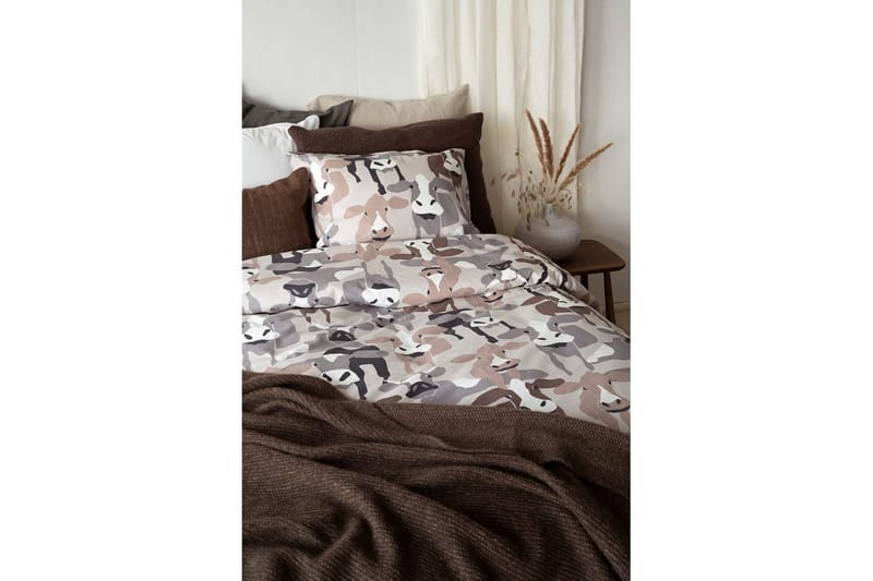 Påslakan 2-Dels Set Kossor Sand - Textil & mattor - Sängkläder - Bäddset & påslakanset