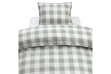 Påslakan 2-Dels Set Ruta Grön - Textil & mattor - Sängkläder - Bäddset & påslakanset